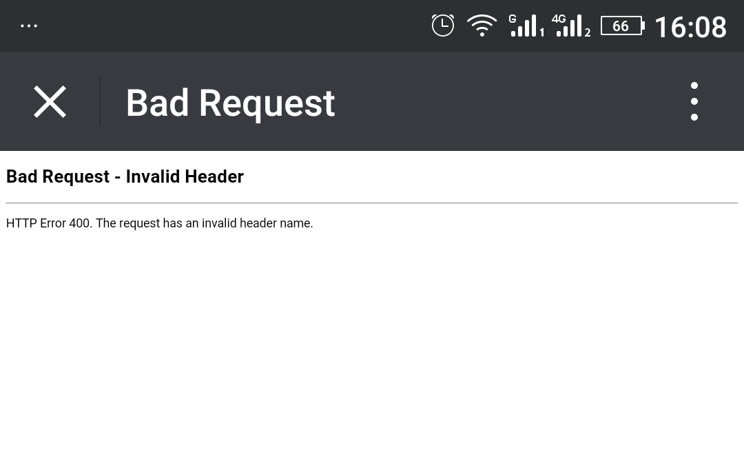 微信公眾號(hào)怎么會(huì)出現(xiàn)Bad Request-Invalid Header錯(cuò)誤